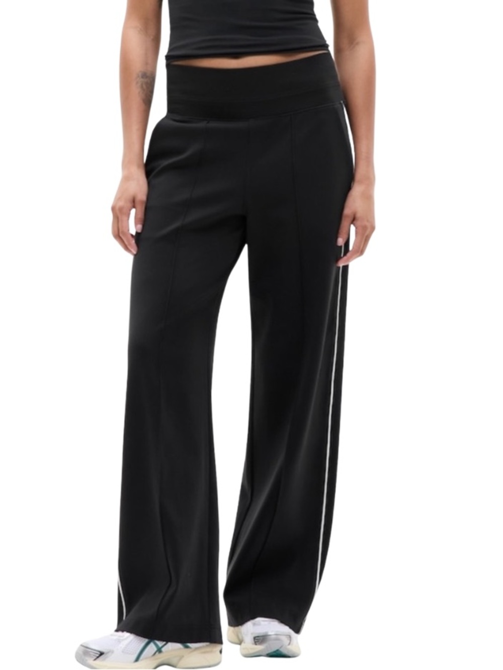 Athleta Venice Track Stripe Wide Leg Pant
